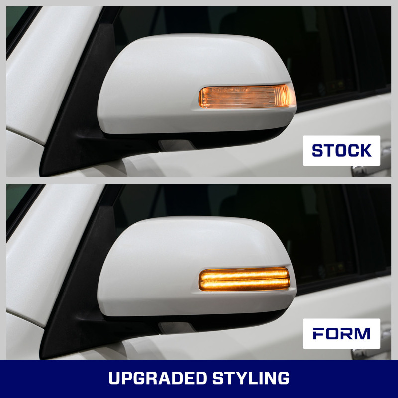 Toyota Tacoma Mirror Lights - FORM Lighting - LED Sequential Turn Signal - Smoked - 2012